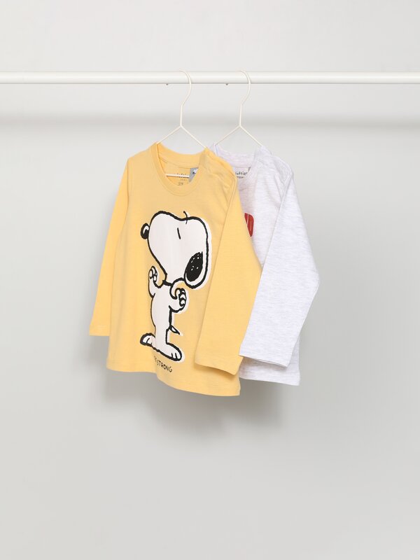 Pack de 2 t-shirts com estampado Snoopy Peanuts™