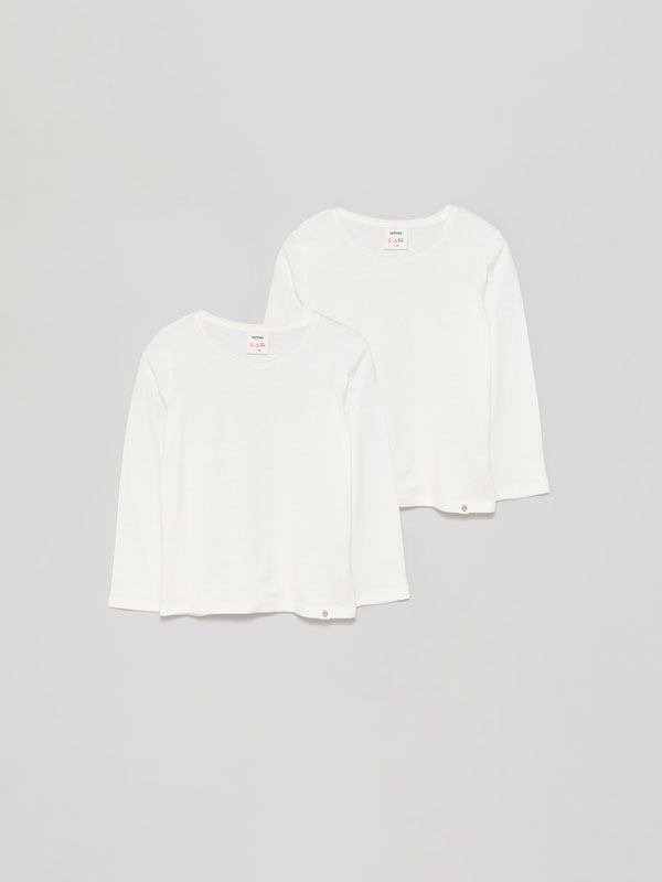 2-Pack of basic long sleeve T-shirts