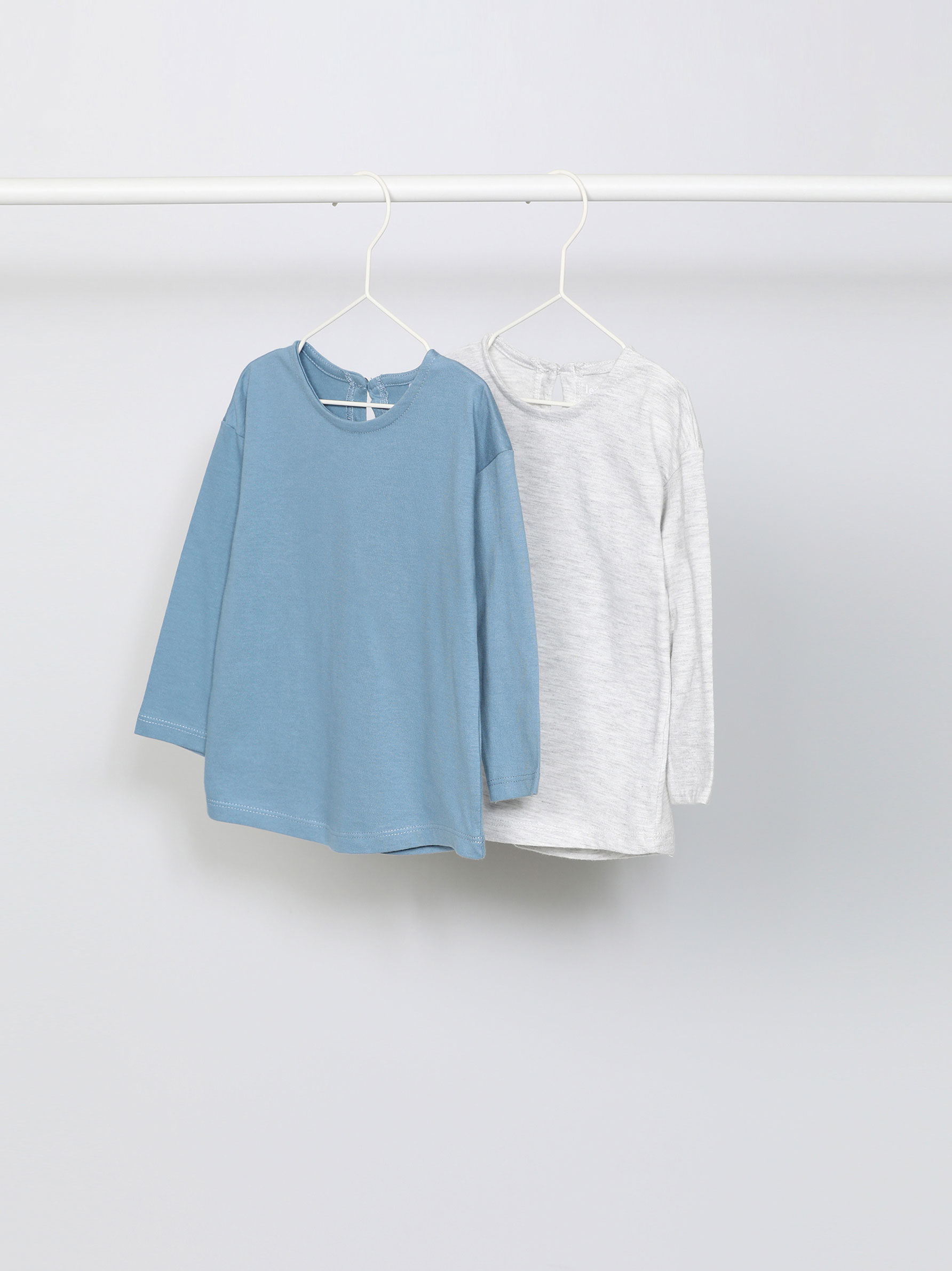 2-Pack of basic long sleeve T-shirts 