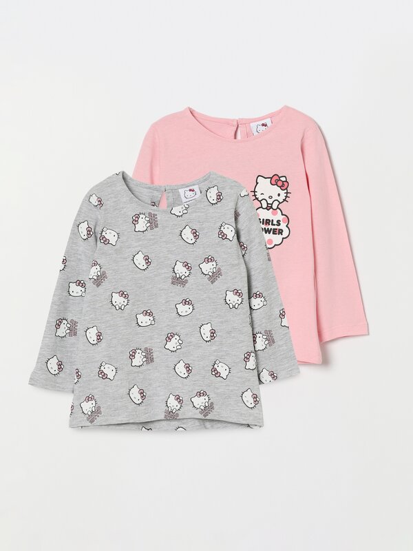 Pack de 2 t-shirts com estampado da Hello Kitty ©SANRIO