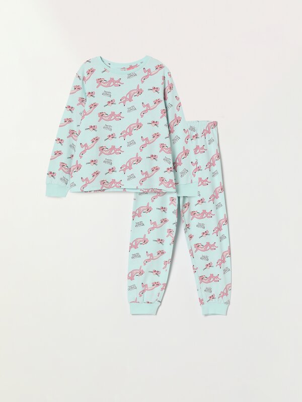 Pijama konjunto estanpatua, Pantera Rosa ™MGM