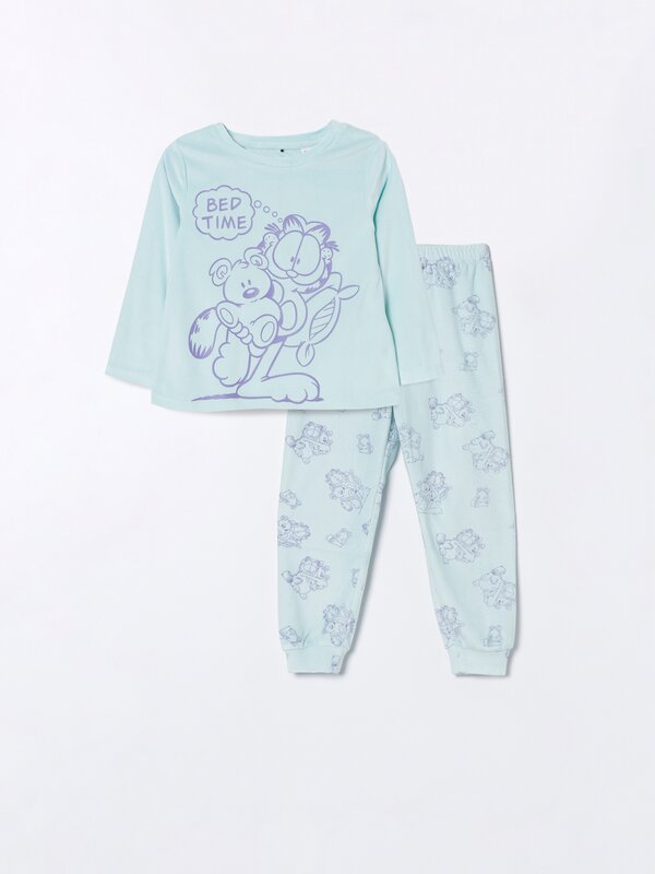 Pijama-konjuntoa, belus-antzeko ehunezkoa, Garfield ©Nickelodeon