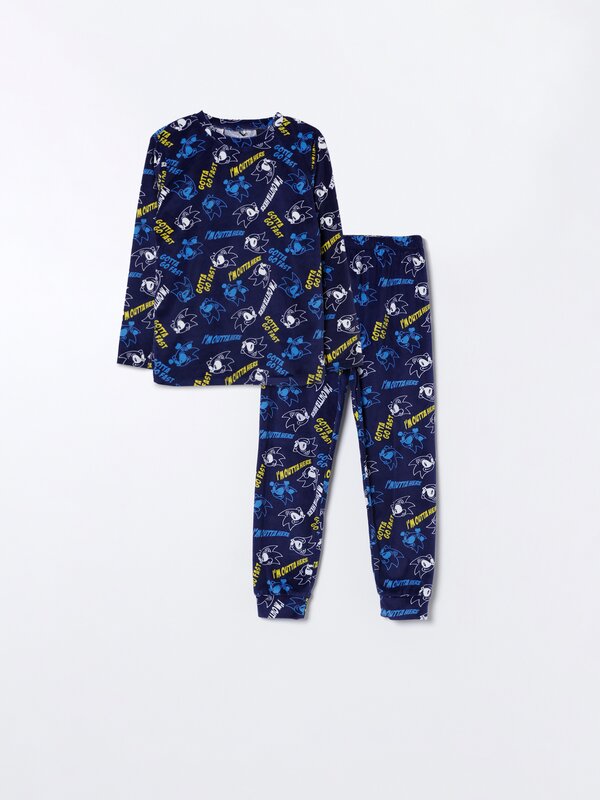 Regalos para Niños 4-14 Años Sonic The Hedgehog Pijama Cuerpo Entero Azul, 13-14 años Disfraz Sonic 