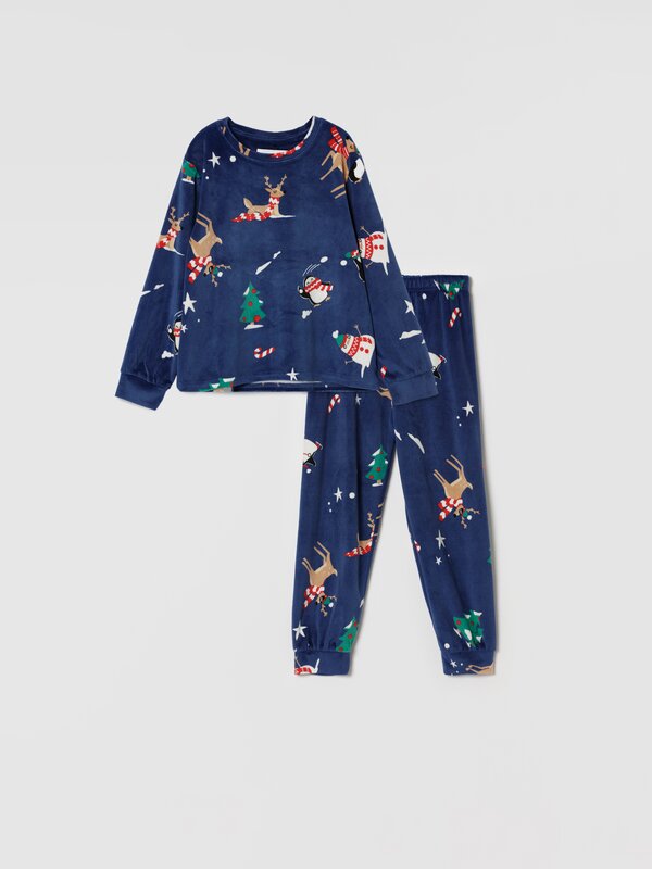 Velvety pyjama set