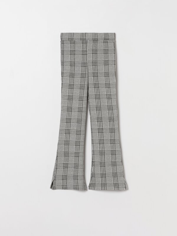 Flared Ponte di Roma knit trousers