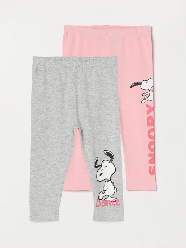 Pack of 2 Snoopy Peanuts™ print leggings