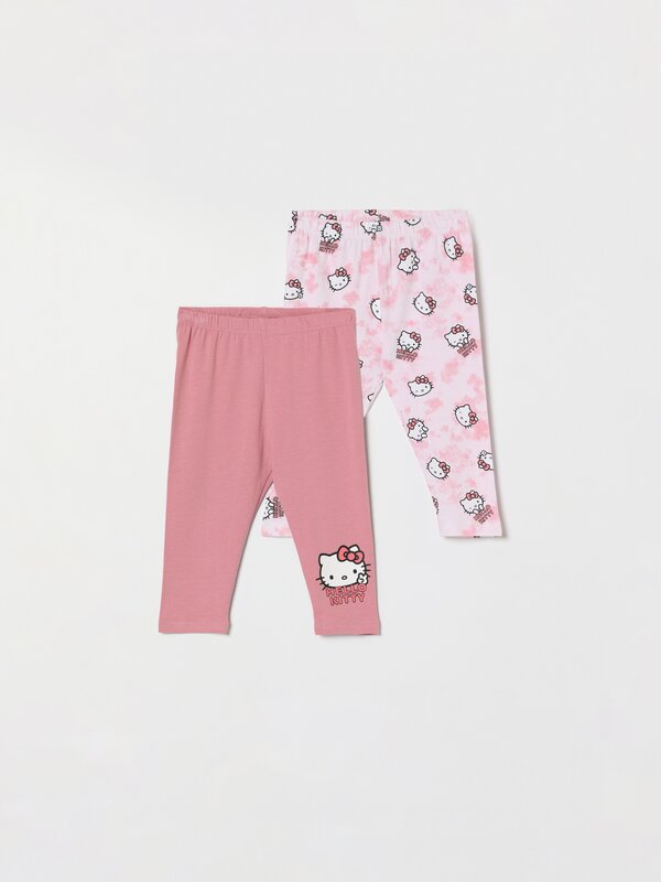 Pack de 2 leggings estampadas da Hello Kitty ©Sanrio