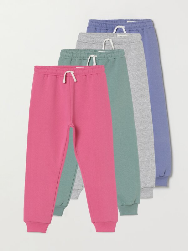 Pack of 4 Basic Plush Trousers