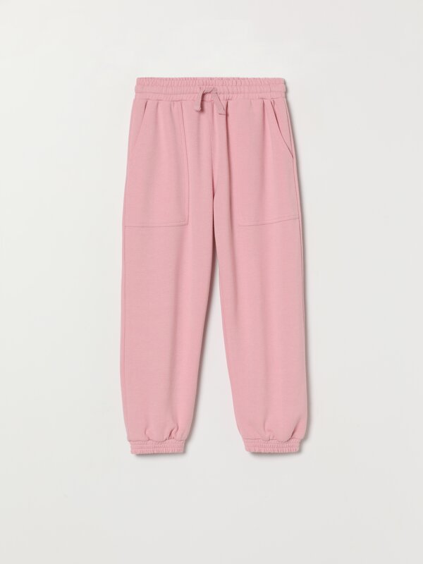 Plush joggers with pockets