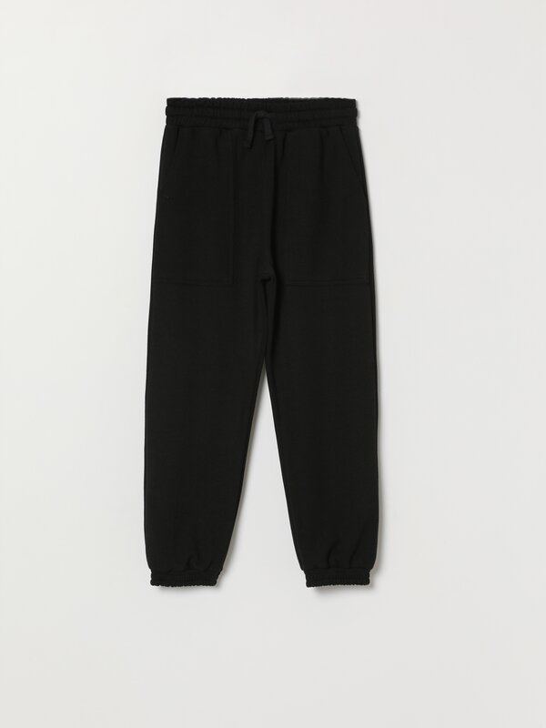 Plush joggers with pockets