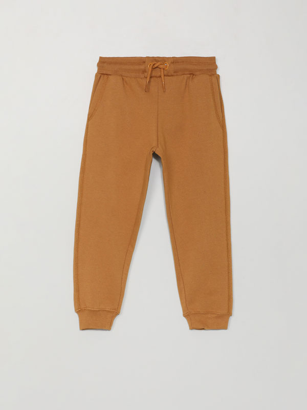 Basic plush trousers - TROUSERS - THE 