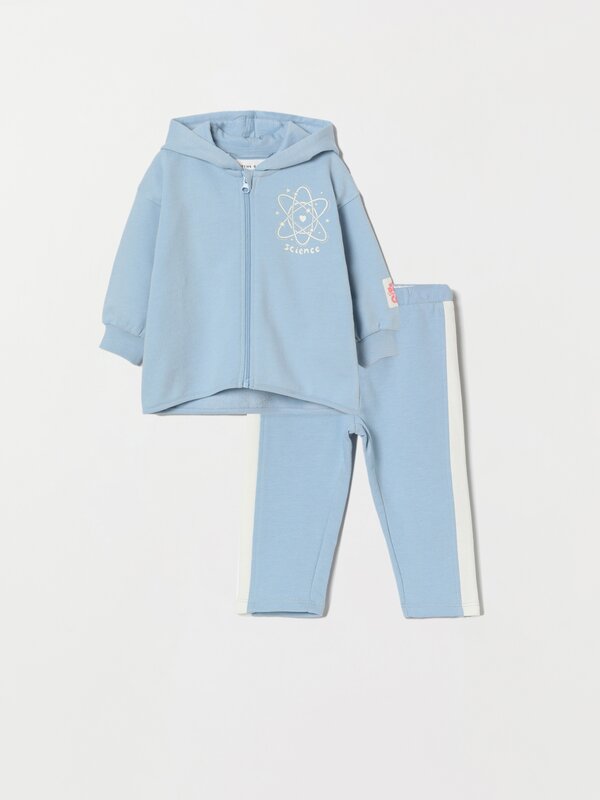 2-piece tracksuit with jacket and trousers