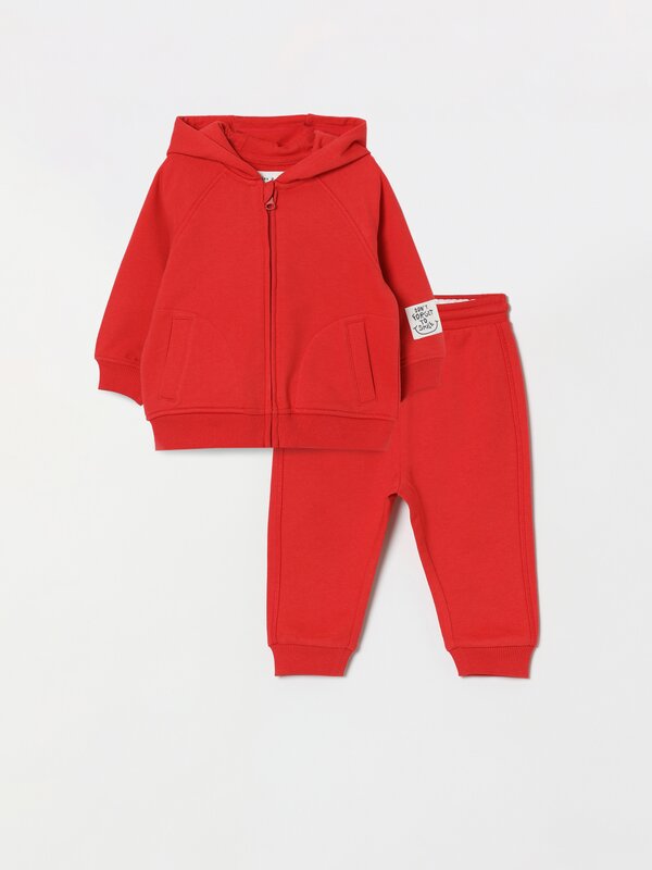 2-piece tracksuit with jacket and trousers