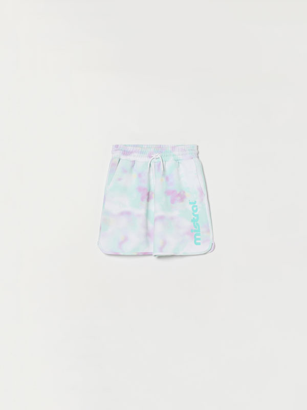 Mistral x Lefties tie-dye jogger Bermuda shorts