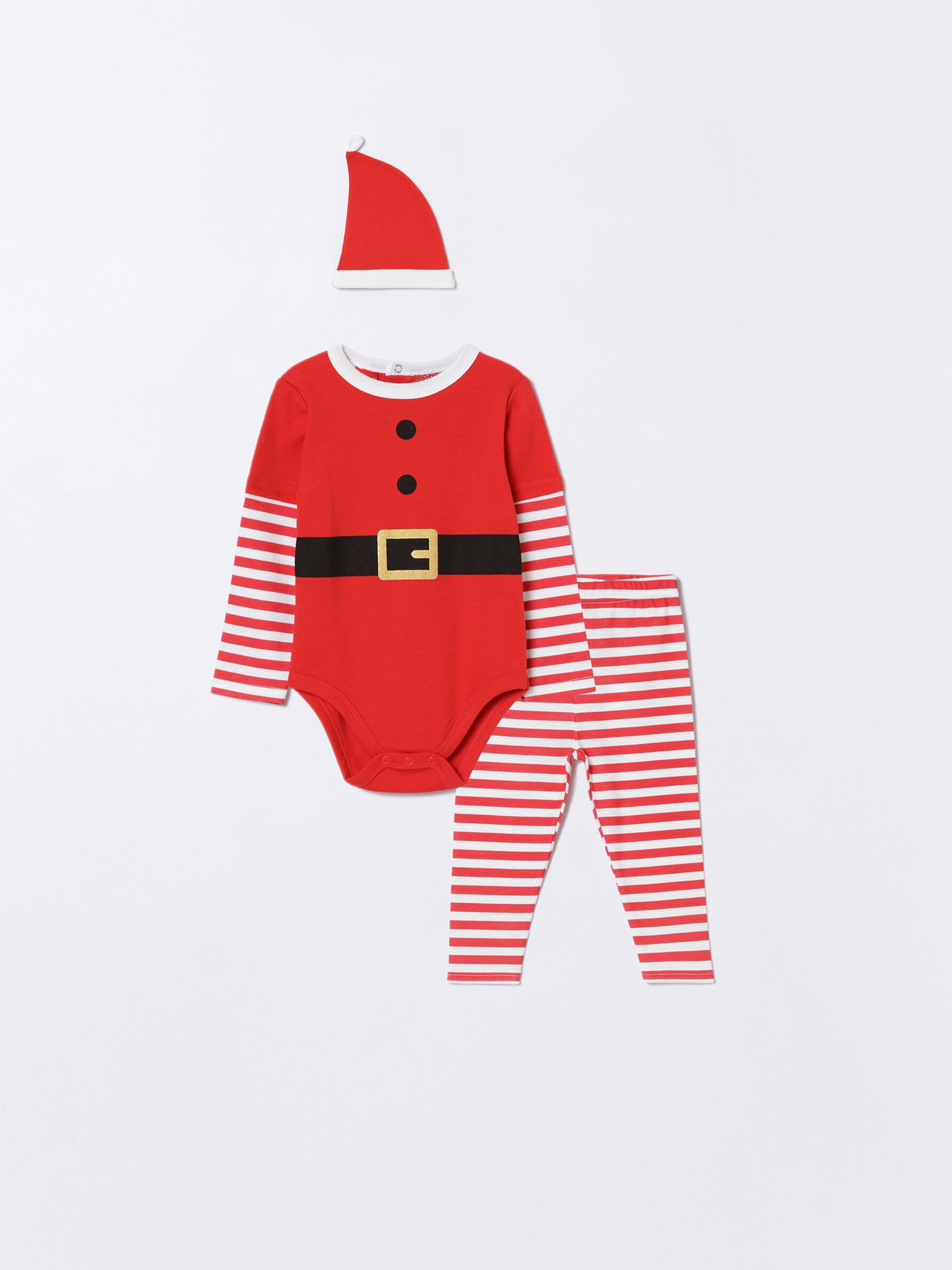 repetir Brújula realidad Set de 3 piezas de pijama de Papá Noel navideño - PIJAMAS - TODA LA  COLECCIÓN - BEBÉ NIÑA | 0 - 4 años - NIÑOS - | Lefties ESPAÑA