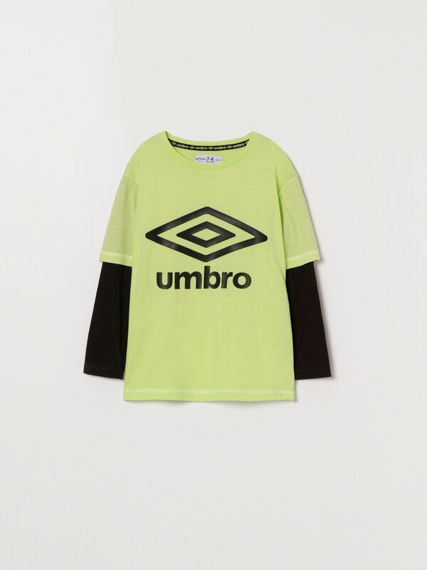 UMBRO x LEFTIES T-shirt with double sleeves