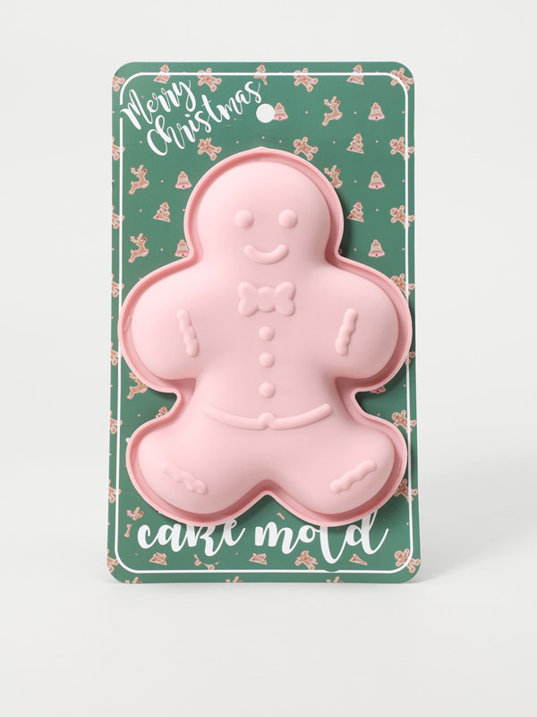 Silicone gingerbread cookie moulds
