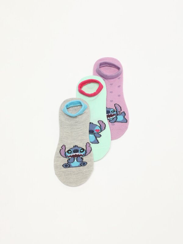 Pack de 3 pares de meias com estampado de Lilo & Stitch © Disney