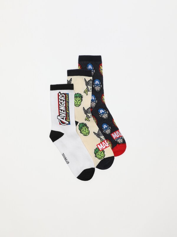 Pack de 3 pares de calcetíns Avengers ©Marvel