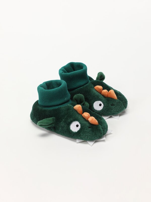 Dinosaur house slippers