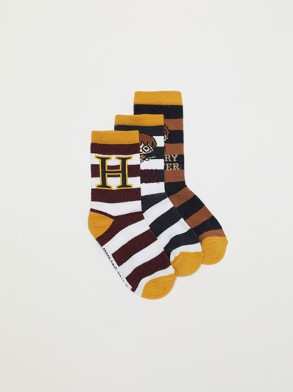 Pack of 3 pairs of Harry Potter © &™ WARNER BROS long socks