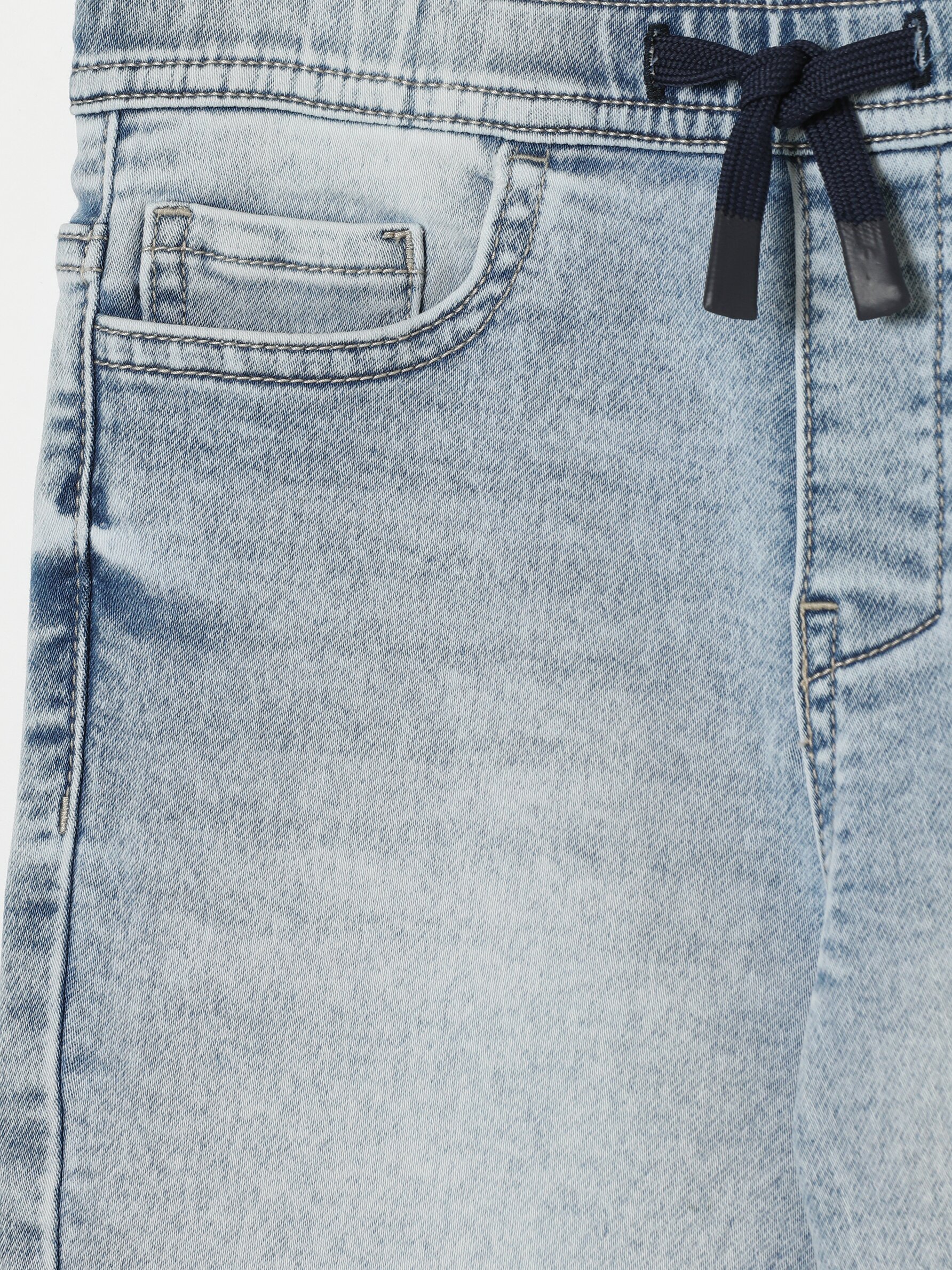 Denim jogger Bermuda shorts - JEANS 
