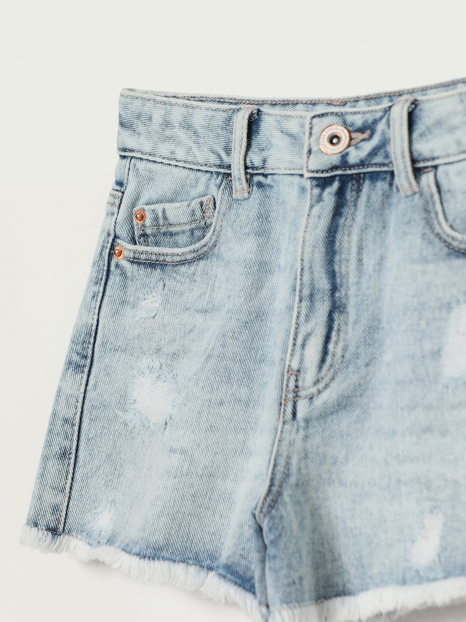 Frayed denim shorts - JEANS - THE 