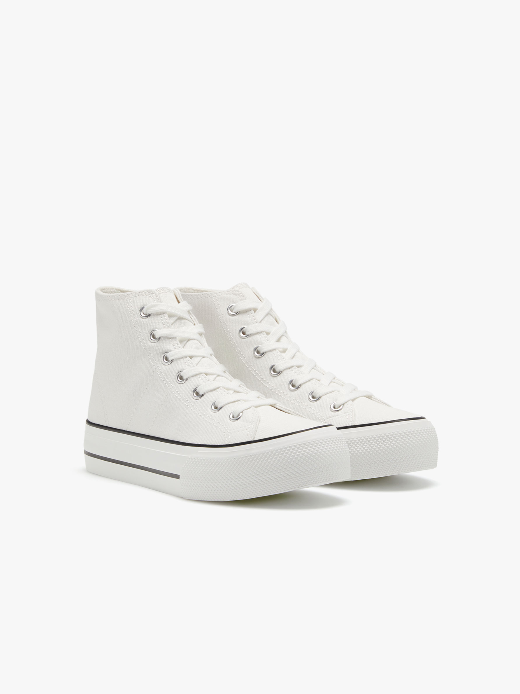 chunky canvas sneakers