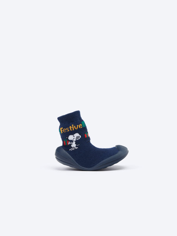 Zapatilla calcetín do Nadal SNOOPY PEANUTS™