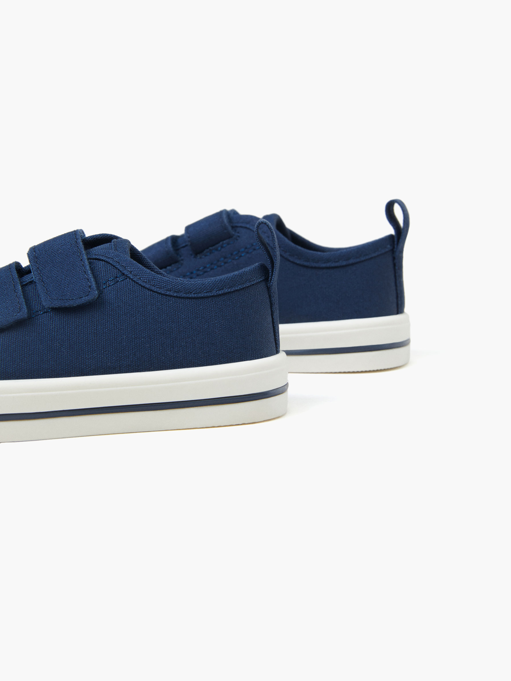 navy canvas sneakers