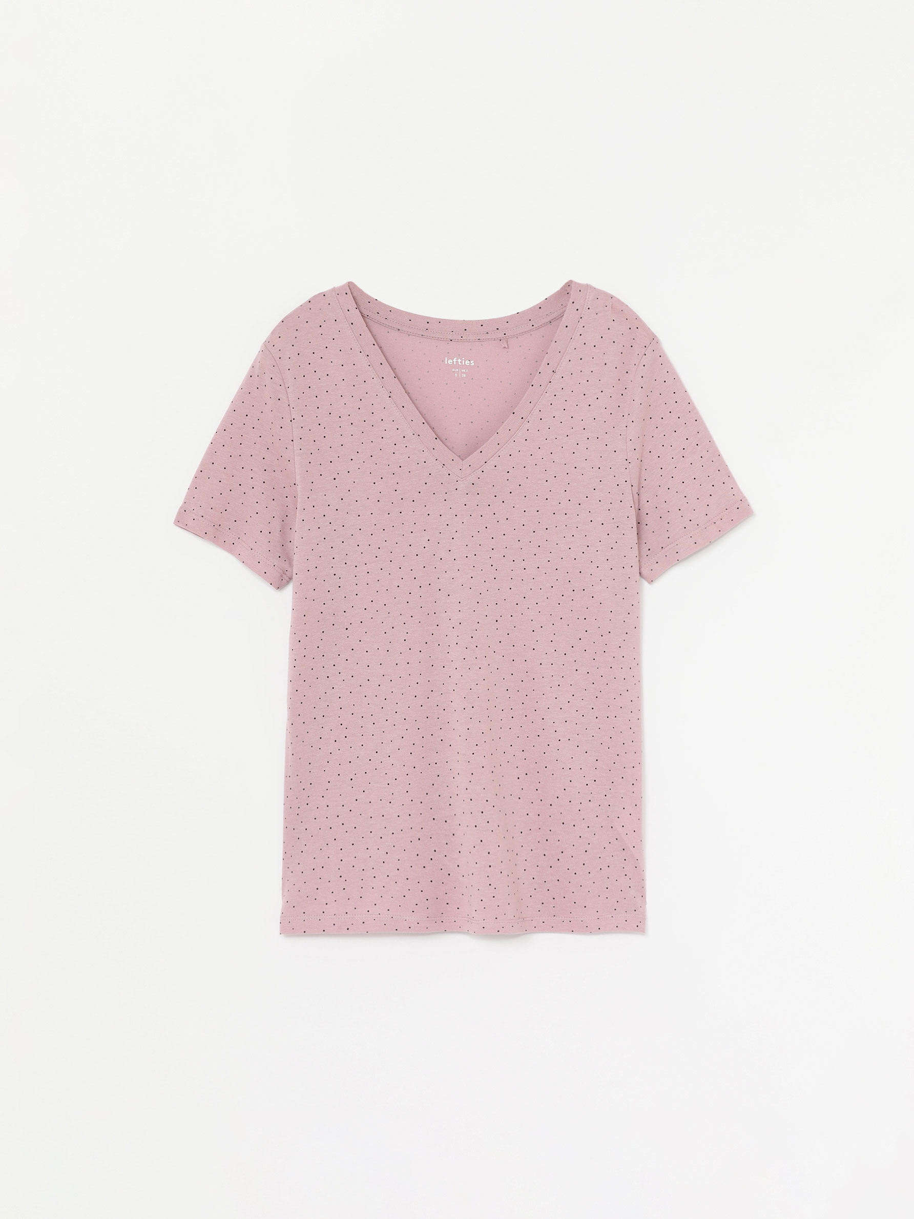plain and printed V-neck T-shirts 