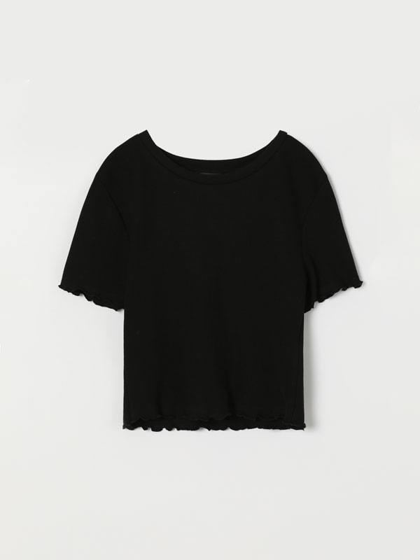 camisetas negras mujer originales