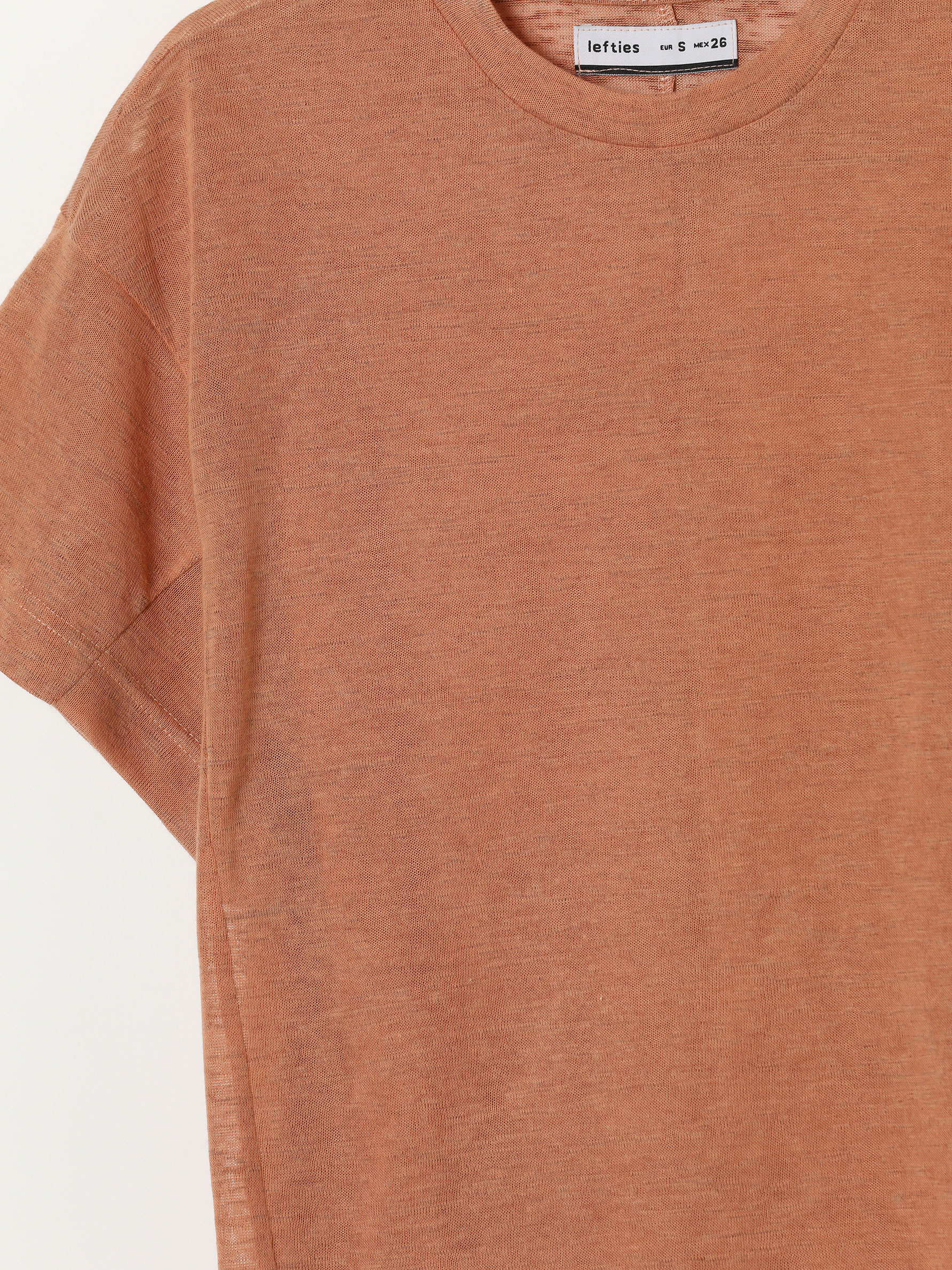 Linen-effect T-shirt - Short Sleeve T 