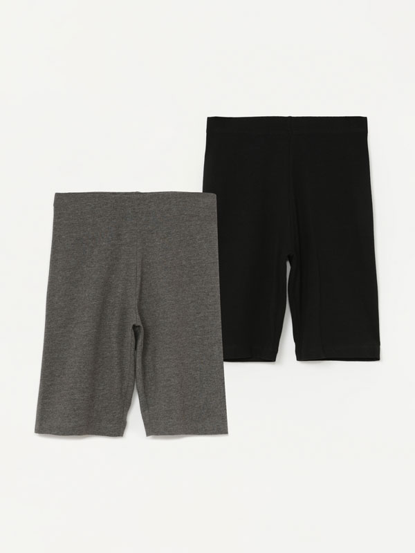 Pack of 2 pairs of cycling leggings