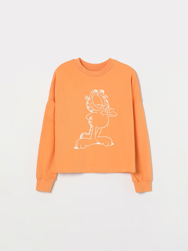 Sweatshirt estampada Garfield ©Nickelodeon