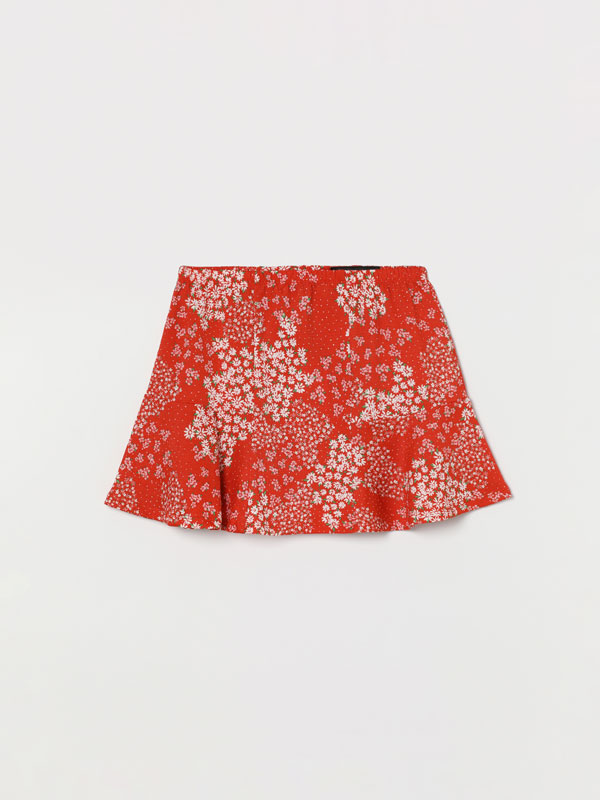 Short print skirt