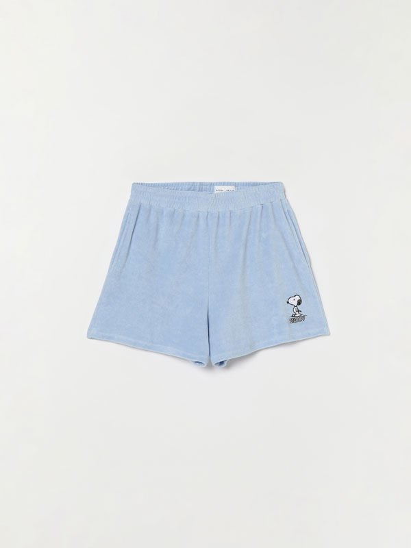 Snoopy Peanuts™ terry-effect shorts 
