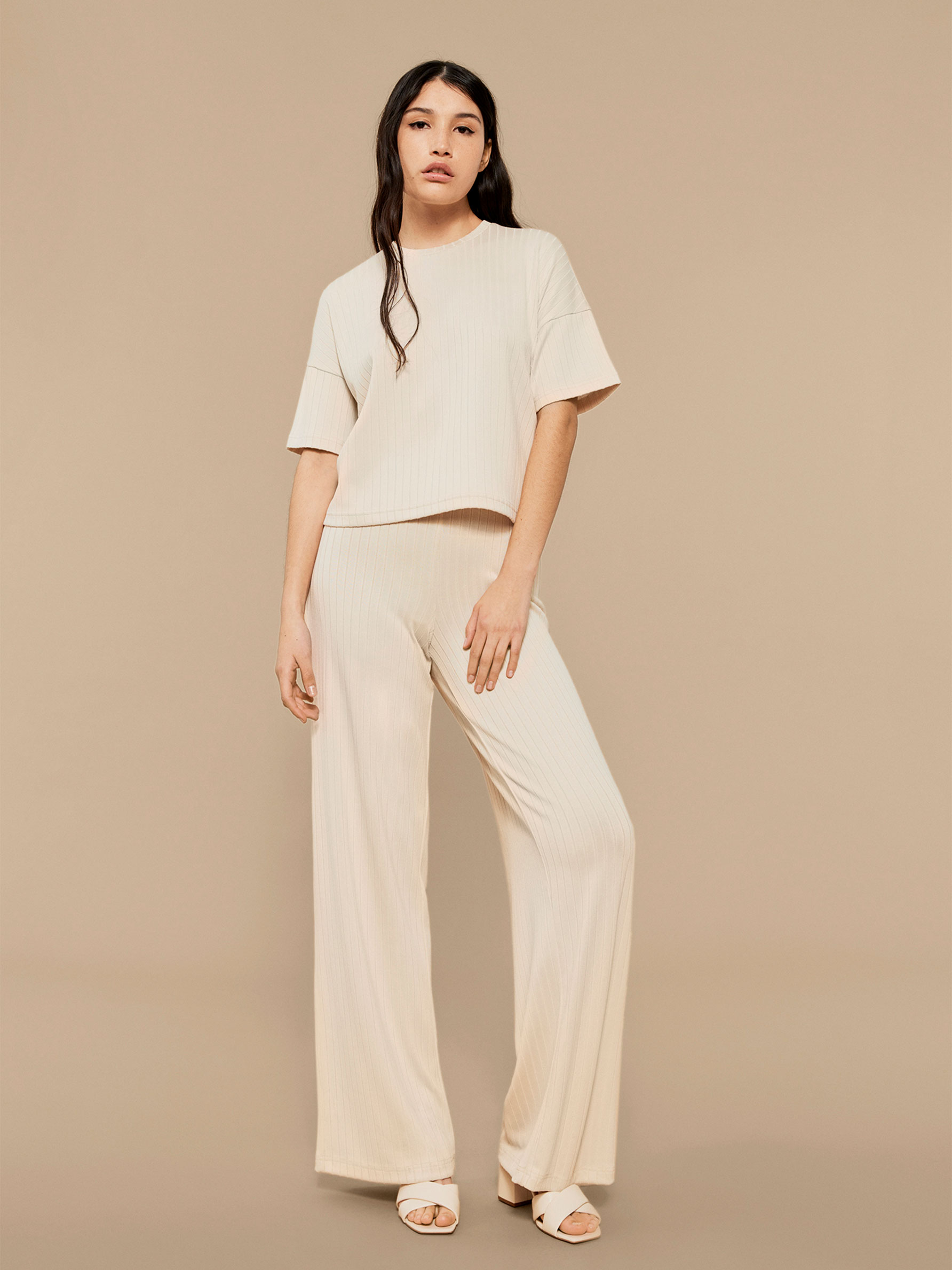 Wide-leg trousers - - | Lefties Israel