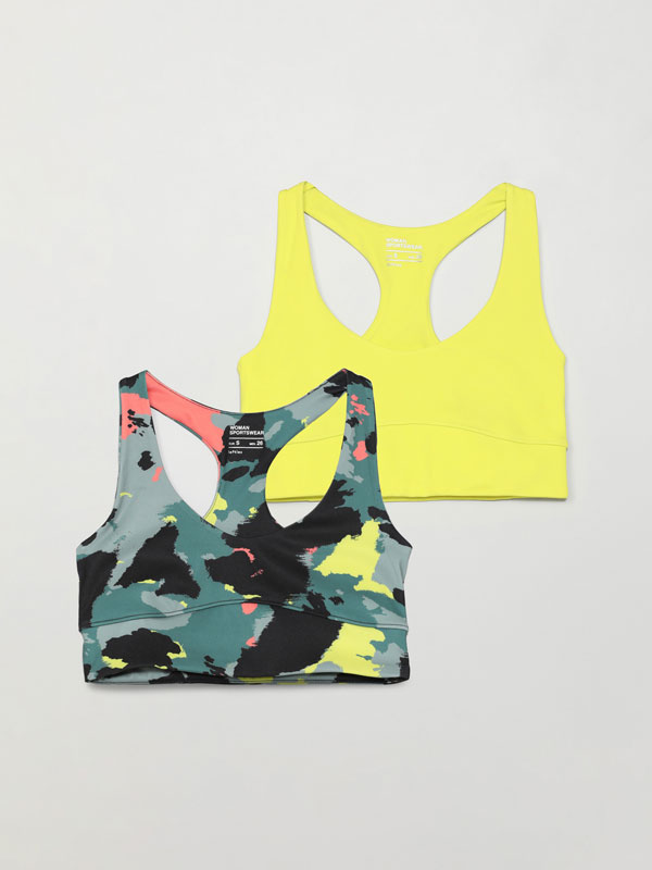 Pack of 2 sports bras
