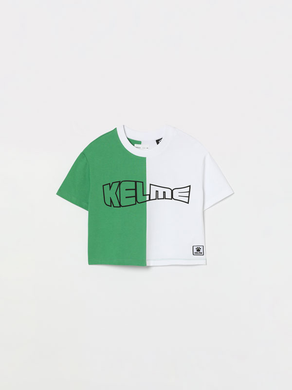 KELME x LEFTIES print cropped T-shirt