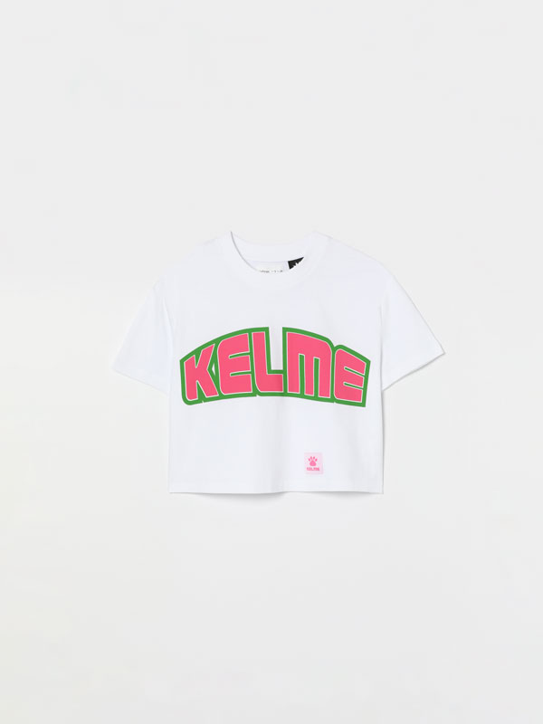 T-shirt cropped estampada KELME x LEFTIES