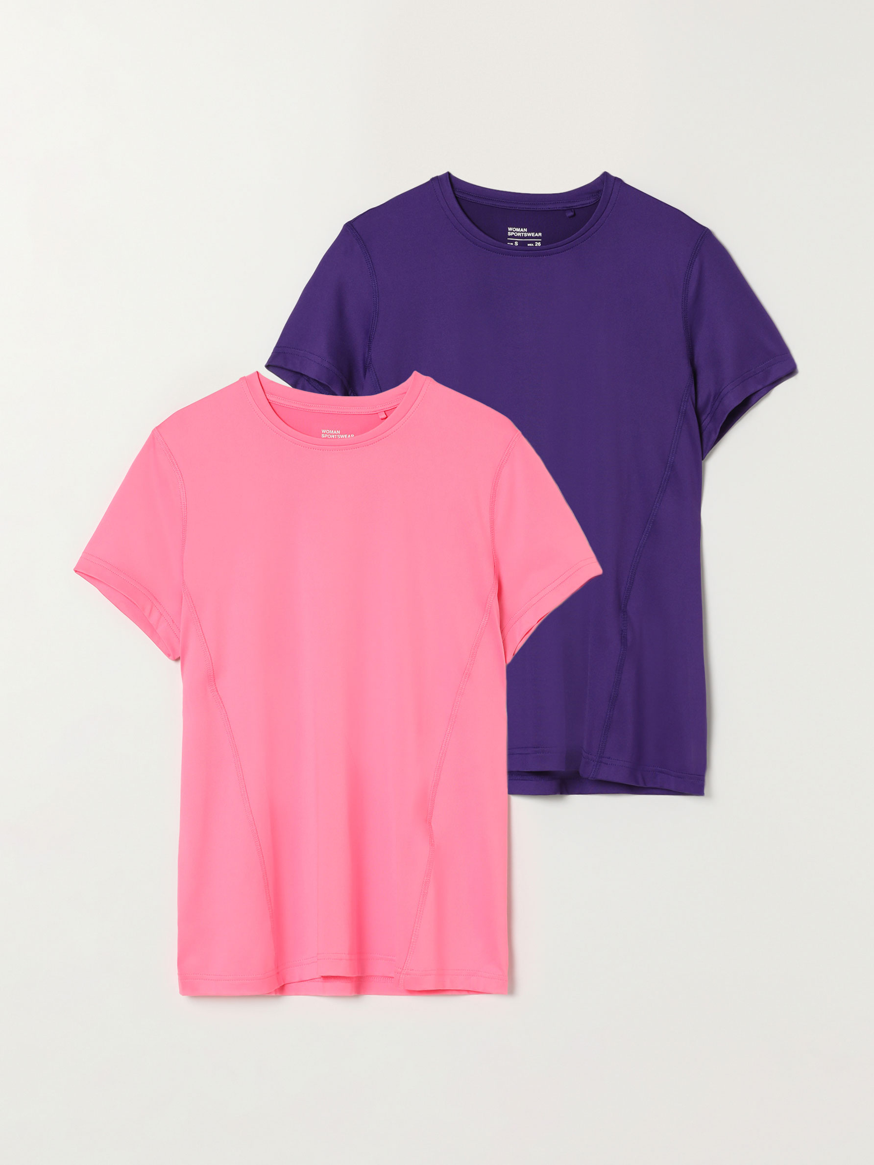 Pack de 2 camisetas deportivas de manga corta - ROPA DEPORTIVA - TODA LA  COLECCIÓN - MUJER - | Lefties ESPAÑA