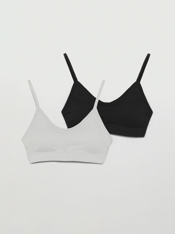 Pack of 2 seamless tops