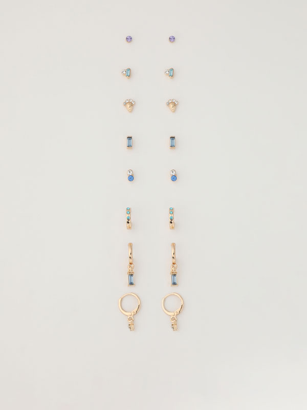 9-Pack of assorted earrings