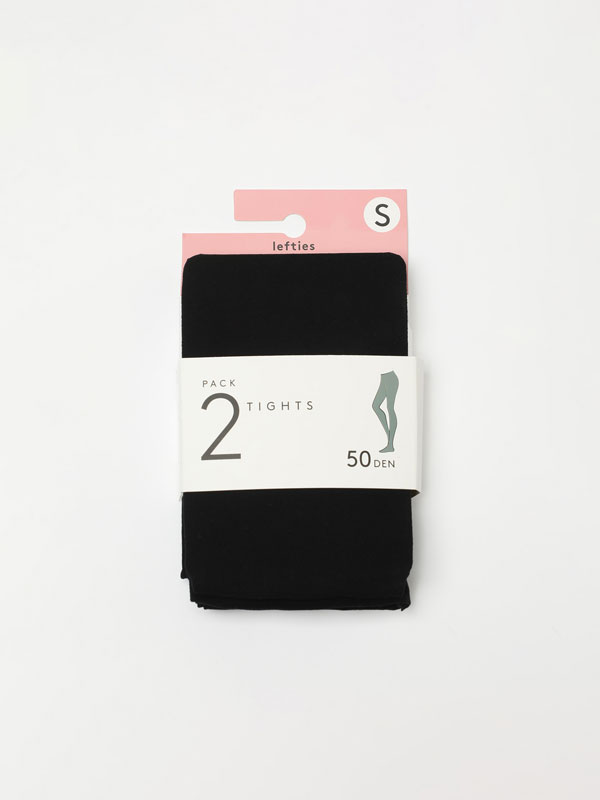 2-pack of 50 denier tights
