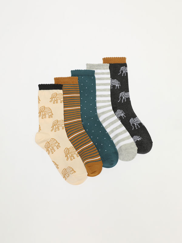 Pack of 5 pairs of socks