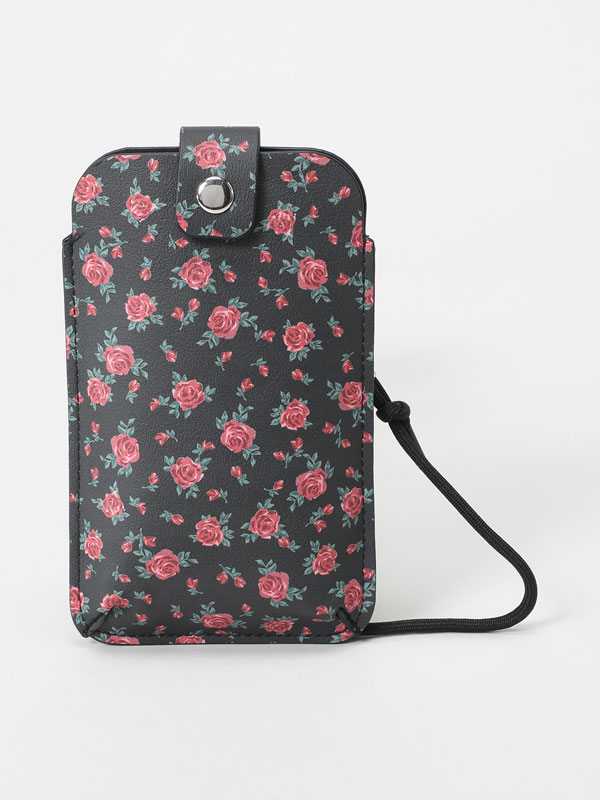 Capa de telemóvel com estampado floral
