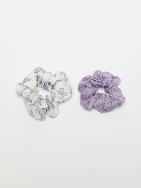 2-pack of butterfly scrunchies