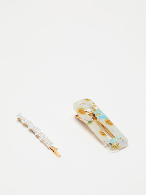 Pack of 2 assorted hairslides