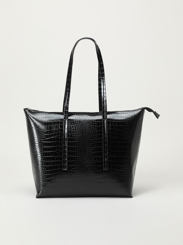 Faux leather tote bag - Bags | Backpacks - ACCESSORIES - THE ENTIRE  COLLECTION - WOMAN - | Lefties Oman